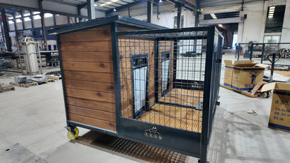 Weatherproof Eco Friendly Outdoor Dog House S M L Size Choices Durable Pet Shelter For Patio Garden
