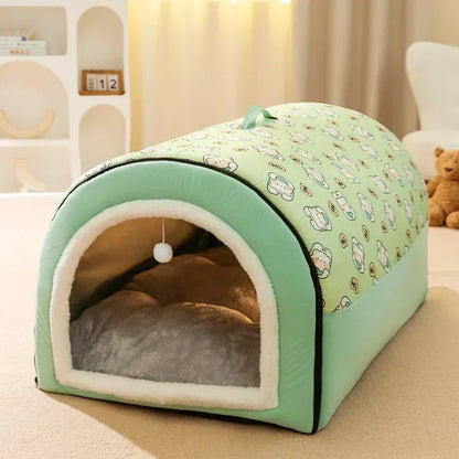 Hot Winter Warm Dog Removable Pet Dog Bed Cozy Pet Nest for Small Medium Dogs Cats Sleeping Bed Comfortable Pet House Supplies