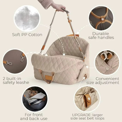 Multifunctional Pet Carrier: Handheld, 3-in-1, Car-Compatible Dog and Cat Bag, Portable Crossbody for Outings