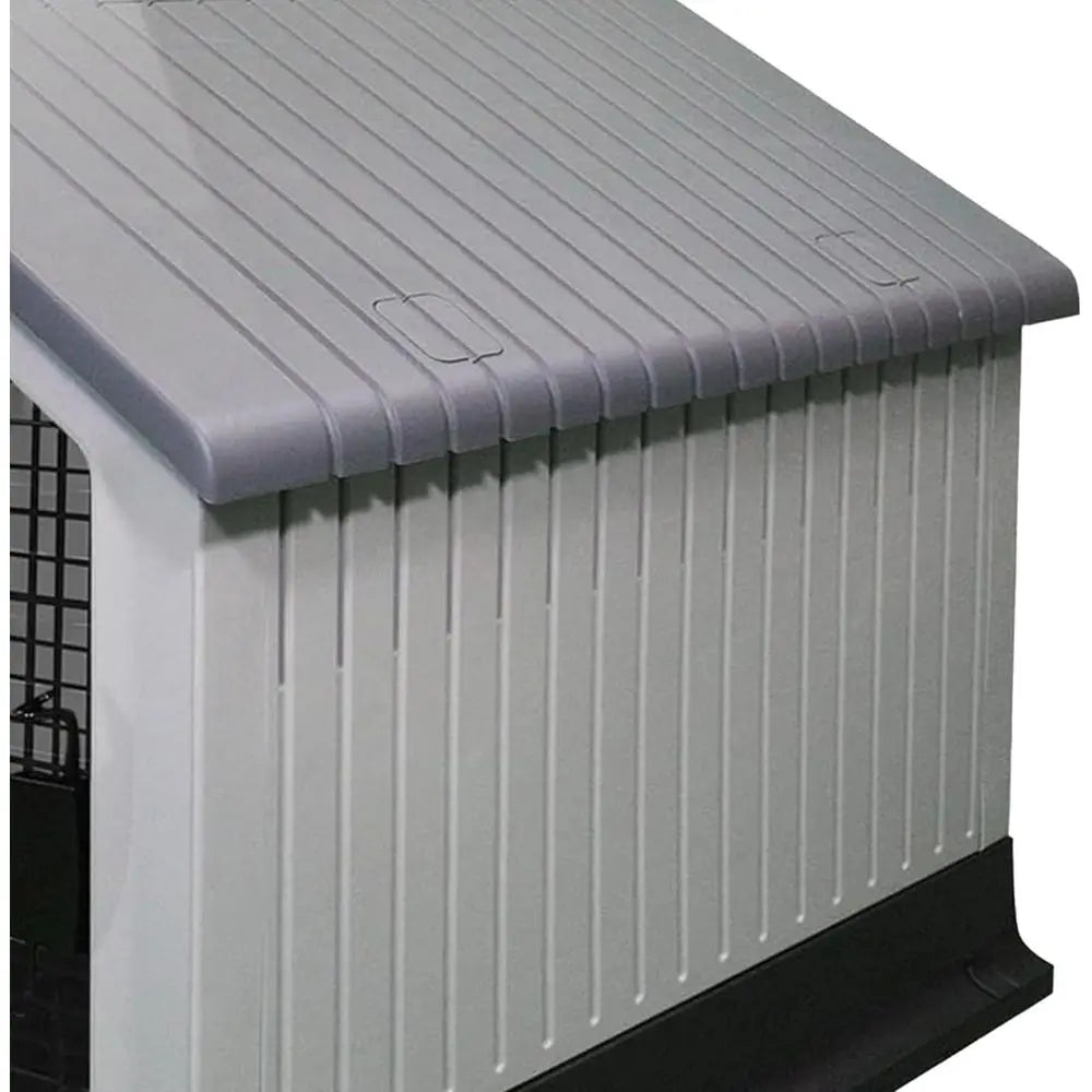 Durable Waterproo Plastic Dog House or Small to Large Sized Dogs, Indoor Outdoor Use Doghouse - Comortable Retreat or Your Pet (