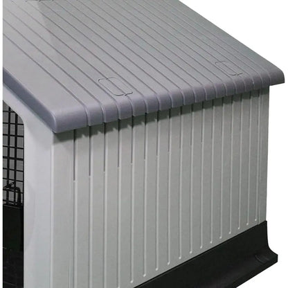 Durable Waterproo Plastic Dog House or Small to Large Sized Dogs, Indoor Outdoor Use Doghouse - Comortable Retreat or Your Pet (