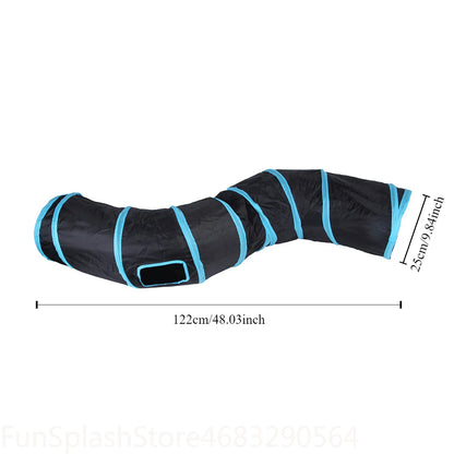Snout & Pounce™ Foldable Cat Tunnel