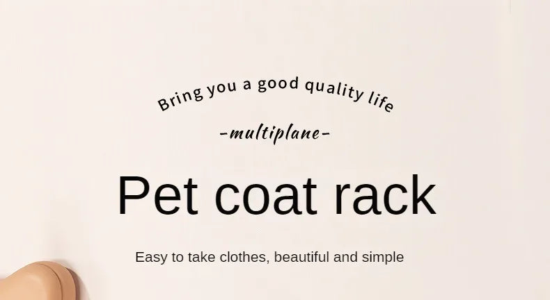 Pet floor hanger dog wardrobe solid wood puppy cat wardrobe coat rack dog hanger small clothes storage rack