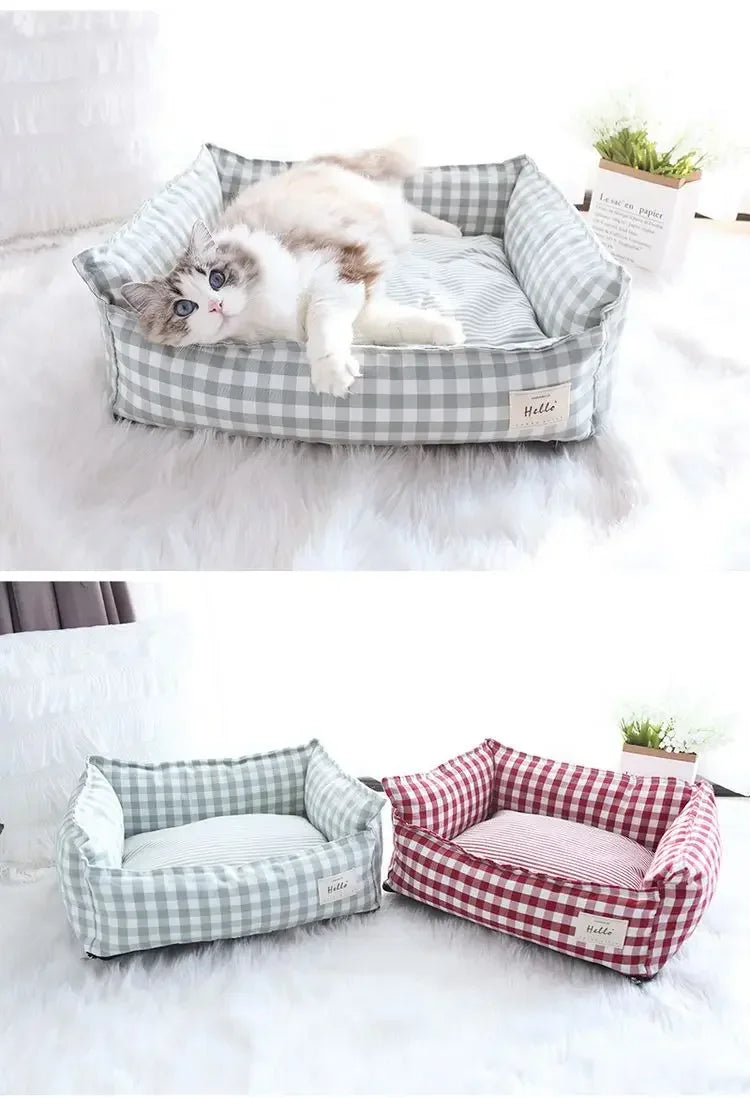 Indoor Dogs Small Medium Cat Sofa Sleeping Bed Pet Nest Cat Bed Pet Sofa Sleeping Bed Furniture Pet Supplies Accessories