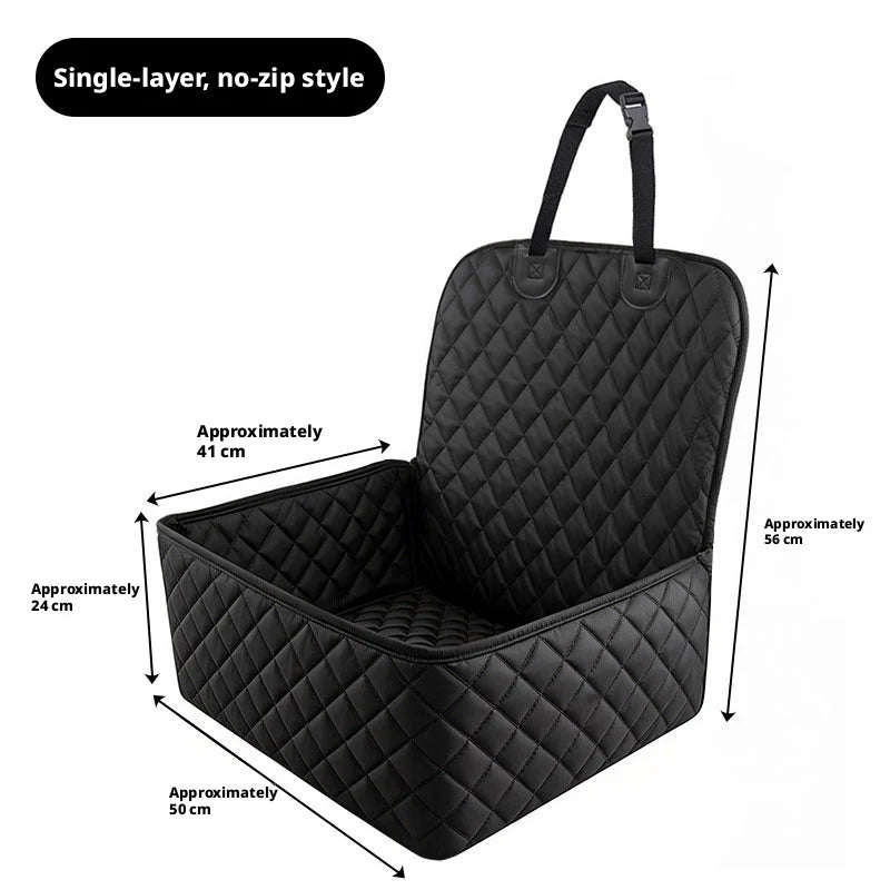 Waterproof Foldable Car Seat Cover, Rear Backseat Mat for Dogs & Cats