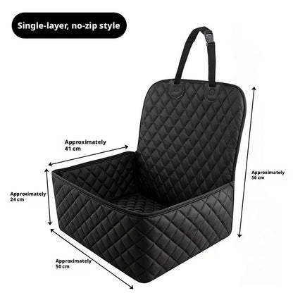 Waterproof Foldable Car Seat Cover, Rear Backseat Mat for Dogs & Cats