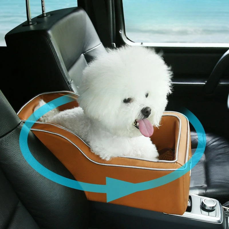 Travel Small Dog Carriers Safe Transport Pet Car Central Control Dog Seat Bed for Cats Car Front Seat Travel Carrier