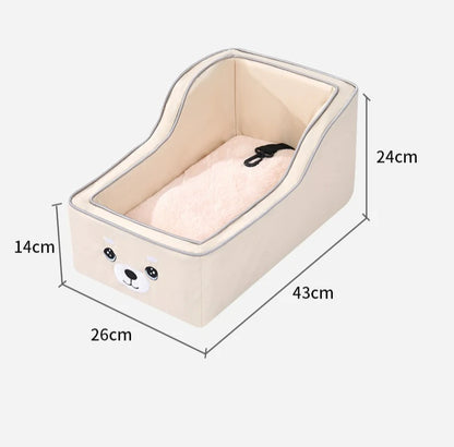 Travel Small Dog Carriers Safe Transport Pet Car Central Control Dog Seat Bed for Cats Car Front Seat Travel Carrier