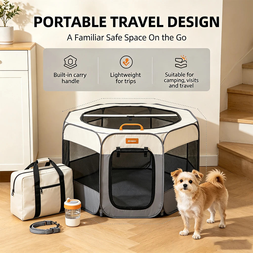 Snout & Pounce™ Portable Pet Playpen