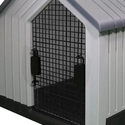 Durable Waterproo Plastic Dog House or Small to Large Sized Dogs, Indoor Outdoor Use Doghouse - Comortable Retreat or Your Pet (