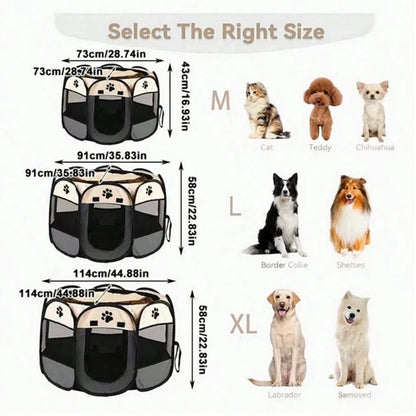 Snout & Pounce™ Portable Pet Playpen