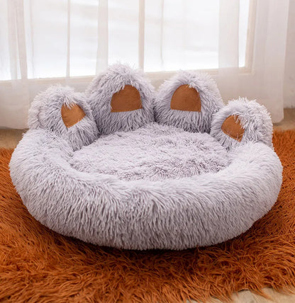 Fluffy Dog Bed Winter Warm Large Pet Products Small Sofa Baskets Pets Kennel Mat Puppy Cats Supplies Basket Blanket Accessories