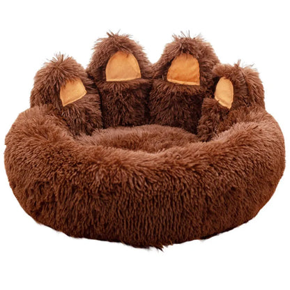 Fluffy Dog Bed Winter Warm Large Pet Products Small Sofa Baskets Pets Kennel Mat Puppy Cats Supplies Basket Blanket Accessories