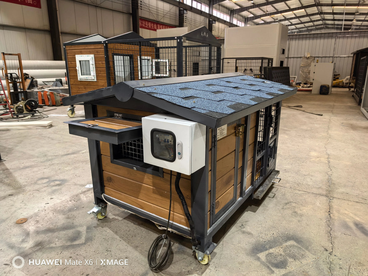 Weatherproof Eco Friendly Outdoor Dog House S M L Size Choices Durable Pet Shelter For Patio Garden