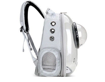 Pet Cat Carrying Bag Breathable Portable Pet Outdoor Travel Backpack Transparent Bag Carrier Pet Transport Space Capsule Bag