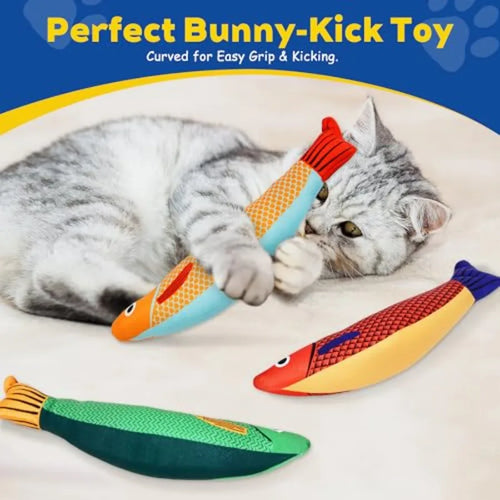 Interactive Catnip Chew Toys - 3 Pack