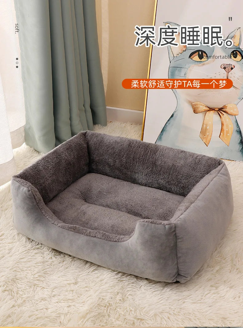 Winter Warm, All-season Plush Cat Pads for Cat and Dog Beds, Washable and Bite-resistant, Small, Medium and Large Dog Bed Pads