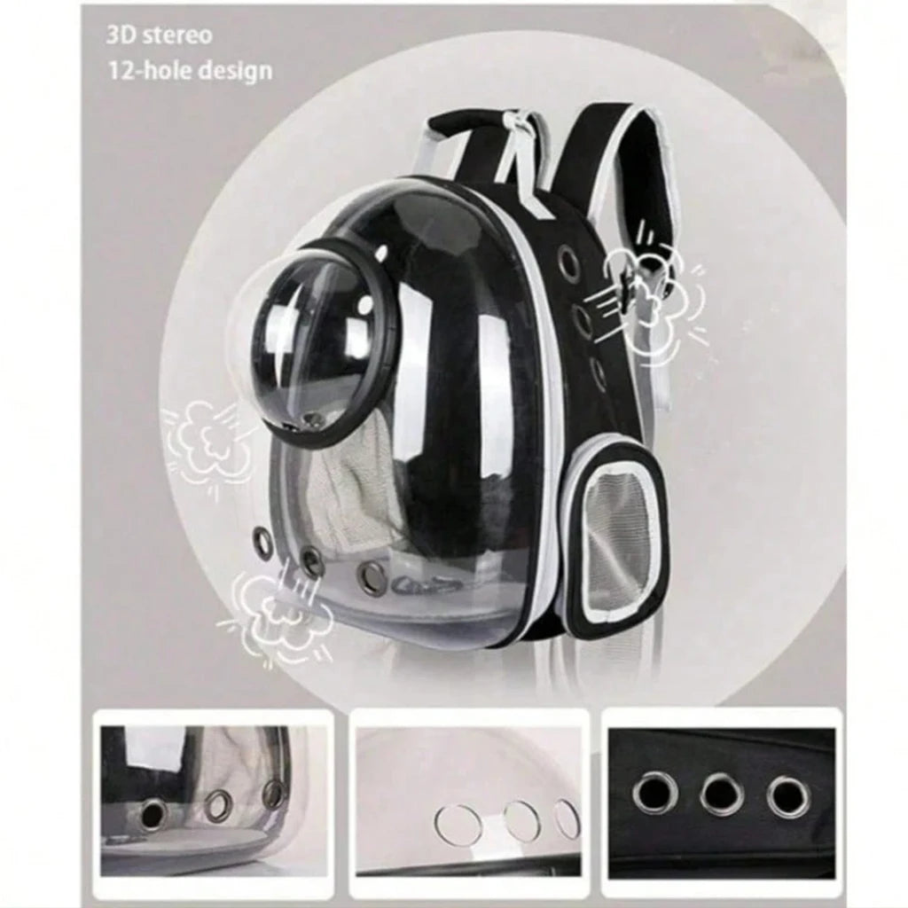 Snout & Pounce™ Ventilated Pet Carrier Backpack